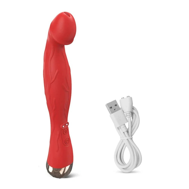 Vibrador de Mano para Punto G con Diseño Curvo – Masajeador Vaginal Multifuncional para el Orgasmo Femenino