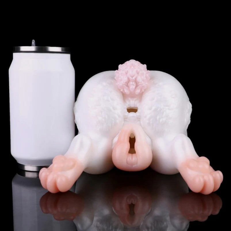 Fantasy Rabbit Style Sex Doll Torso – Sex Toys for Men with Dual Channel and Realistic Tail