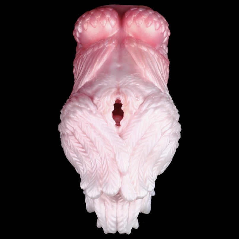 Muñeca Sexual de Silicona Rosa con Diseño de Ángel - Estimulador de Mano para Masaje de Pene