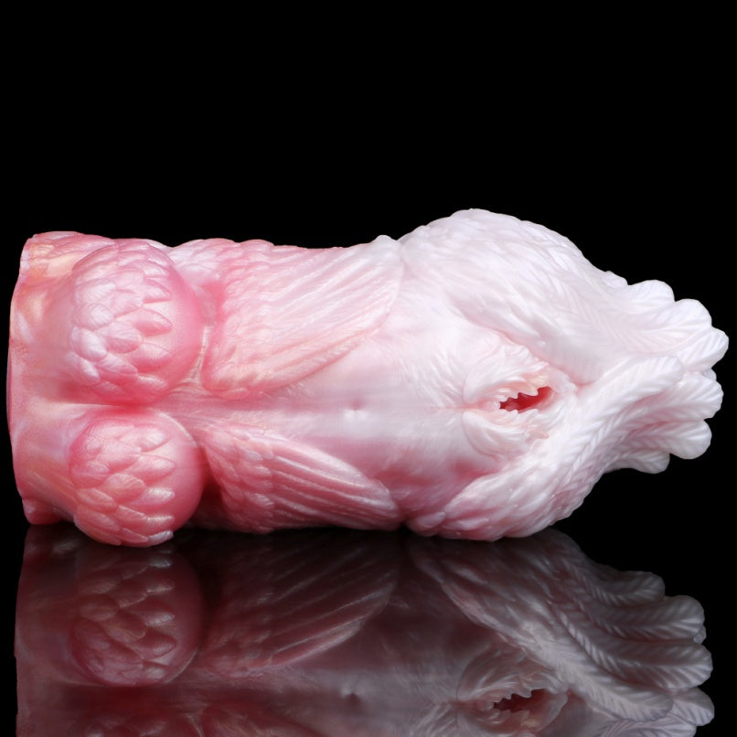 Muñeca Sexual de Silicona Rosa con Diseño de Ángel - Estimulador de Mano para Masaje de Pene