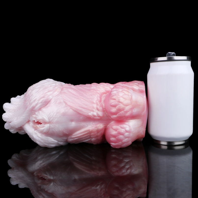 Muñeca Sexual de Silicona Rosa con Diseño de Ángel - Estimulador de Mano para Masaje de Pene