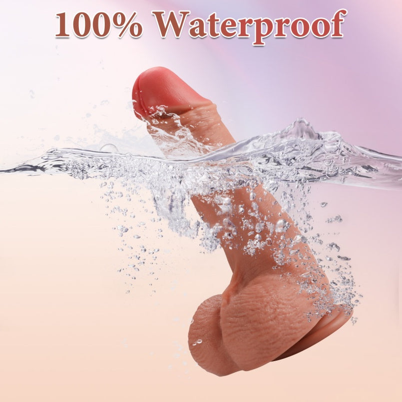 Dildo Realista de Silicona con Ventosa y Testículos – Vaginal Para Orgasmo Femenino Con Inserción