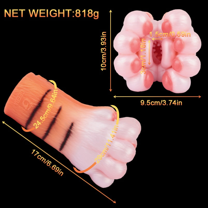 Pussy de Bolsillo Fantasía con Forma de Garra Animal – Muñecas de Silicona para Masturbación Masculina
