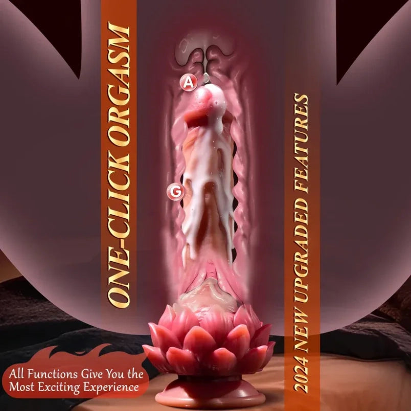 Vibrador Fantasía de Monstruo con Estimulador de Succión - Juguete Sexual de Silicona para el Clímax Femenino