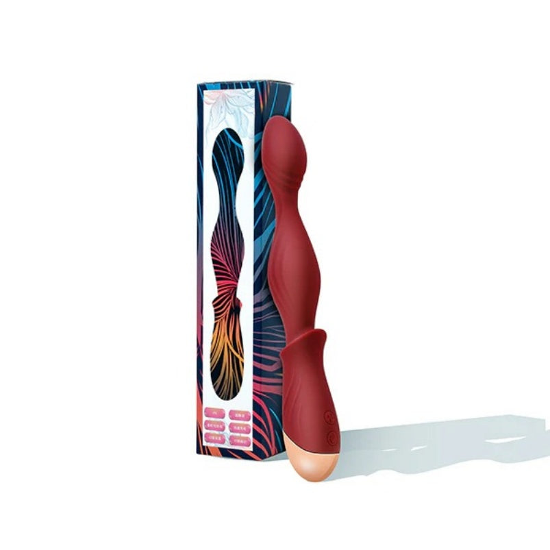 Massageador de próstata portátil aquecido - Plug anal de silicone medicinal para estimulação do ponto G masculino