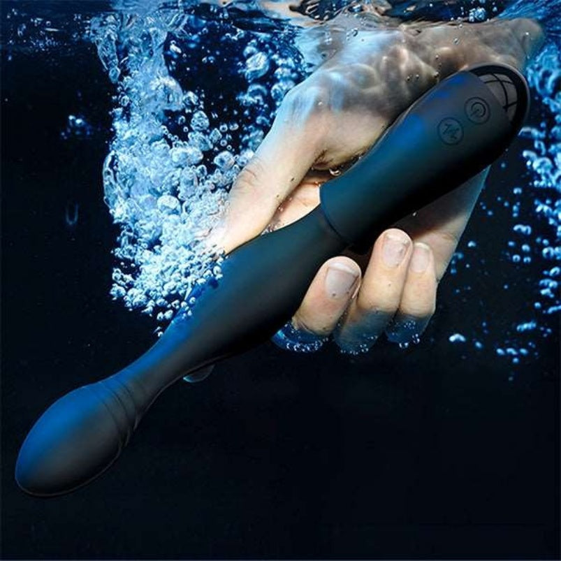 Massageador de próstata portátil aquecido - Plug anal de silicone medicinal para estimulação do ponto G masculino