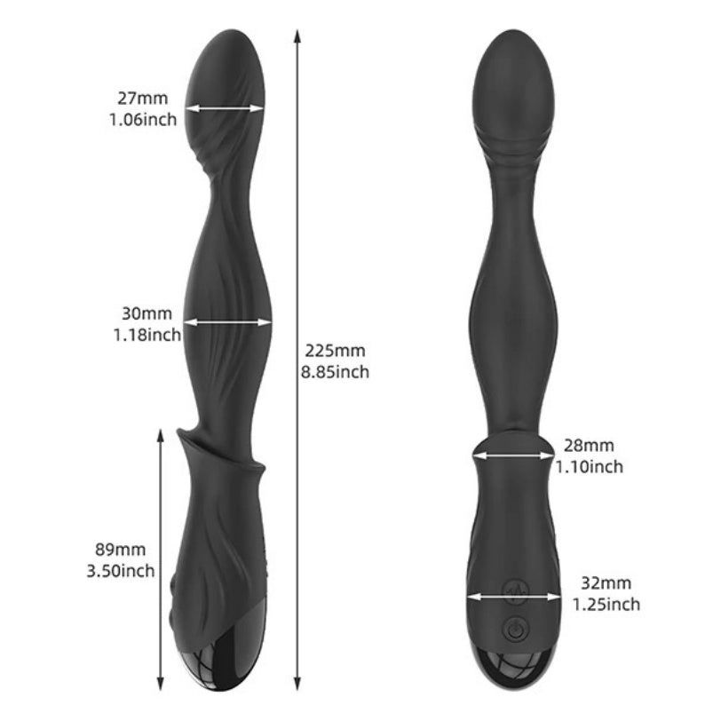 Massageador de próstata portátil aquecido - Plug anal de silicone medicinal para estimulação do ponto G masculino