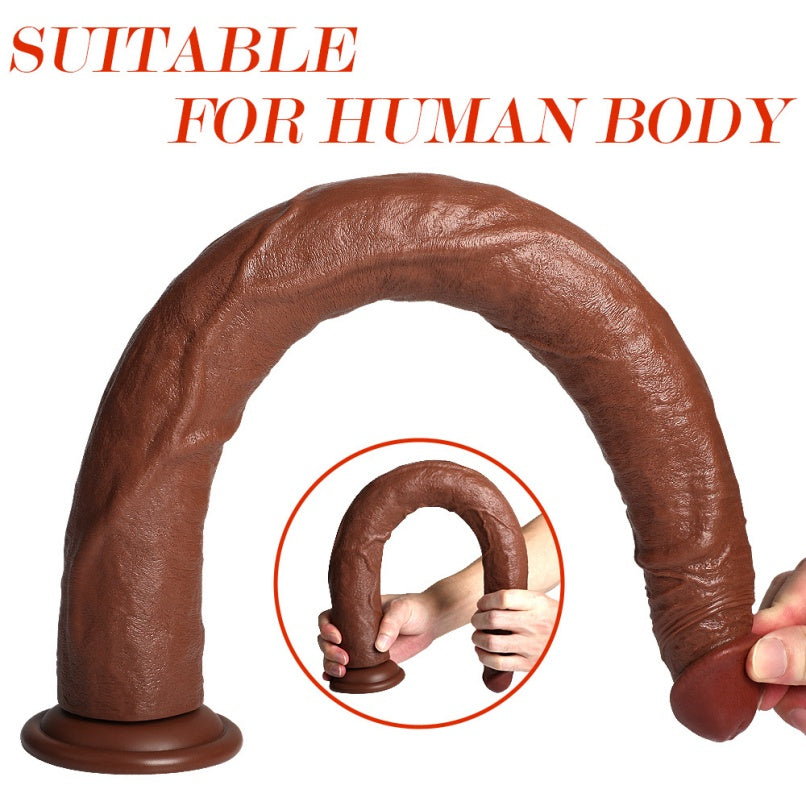 Dildo Fantasía Ultra Largo de Silicona Realista para Análisis - Pene de 52 cm Herramienta de Exploración Vaginal