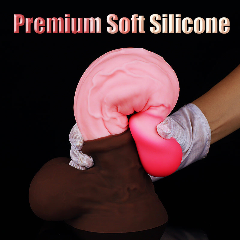 Super Realistic XXL Dildo with Testicles – Large Dildo with Suction Cup and Core for Stable Thrusts