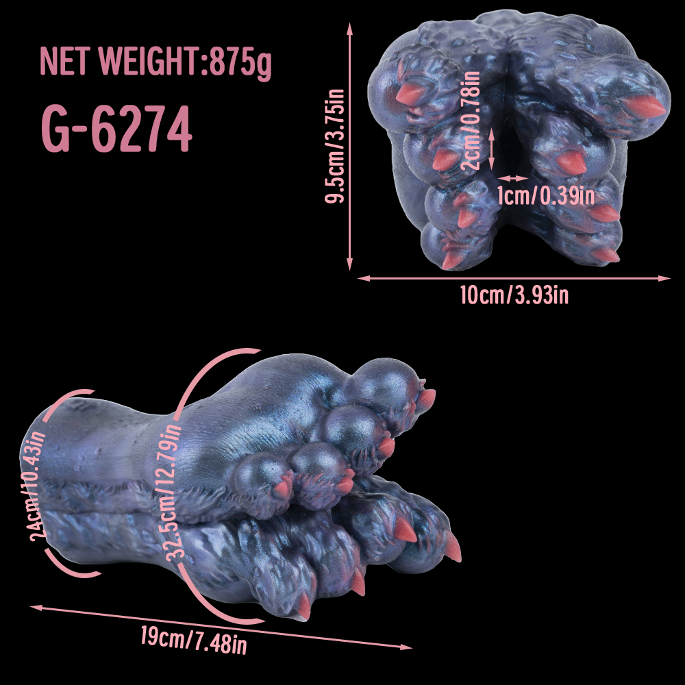 Fantasy Sex Doll with Double Demon Feet – Hidden Silicone Masturbator and Sex Toys for Men