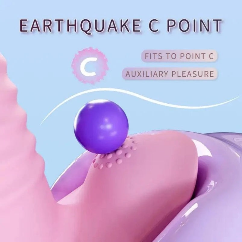 Consolador Vibrador de Empuje para Punto G con Base de Ancla – Revolución en Juguetes Sexuales para Mujeres y Estimulación del Clítoris