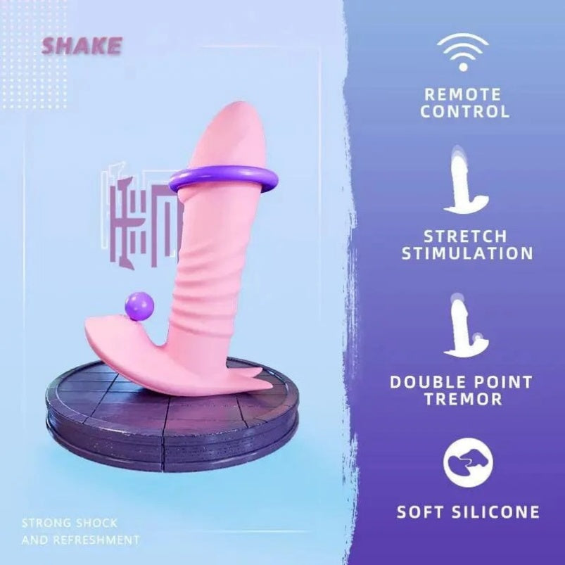 Consolador Vibrador de Empuje para Punto G con Base de Ancla – Revolución en Juguetes Sexuales para Mujeres y Estimulación del Clítoris