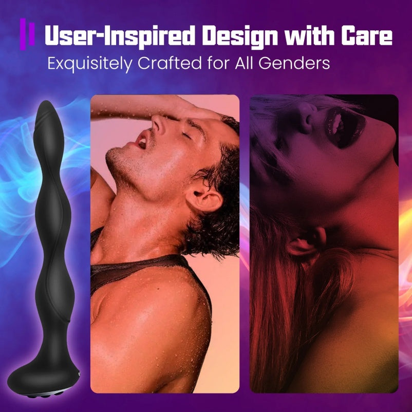 Vibrador anal em forma de bola de 7,87 polegadas com eletroestimulação e aquecimento - Estimulador definitivo para próstata e ponto G