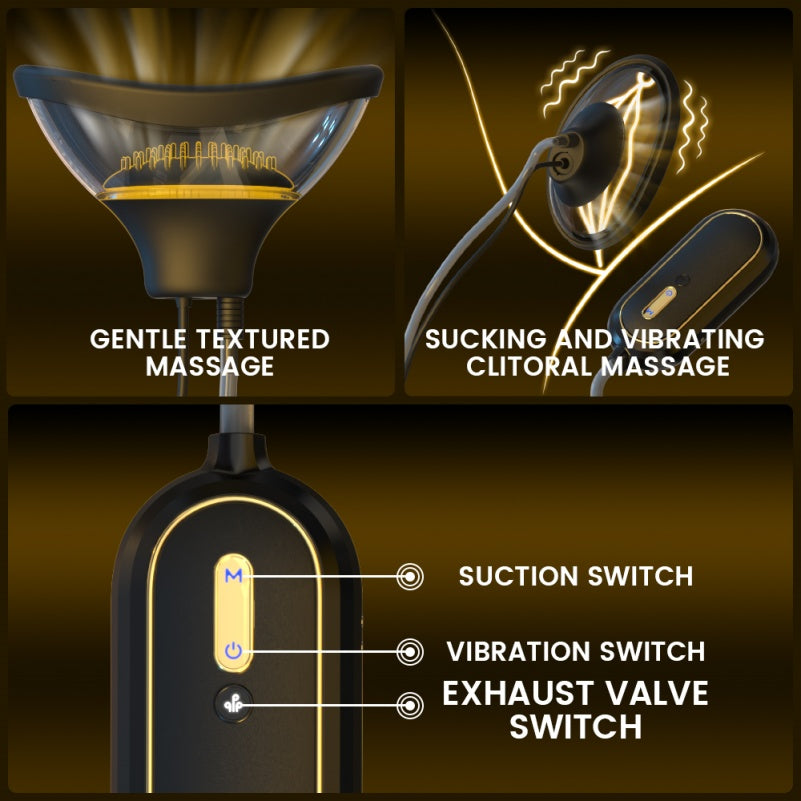 Succionador Vaginal y Clítoris Magic Wand - Juguete Multifuncional de Vibración para Mujer