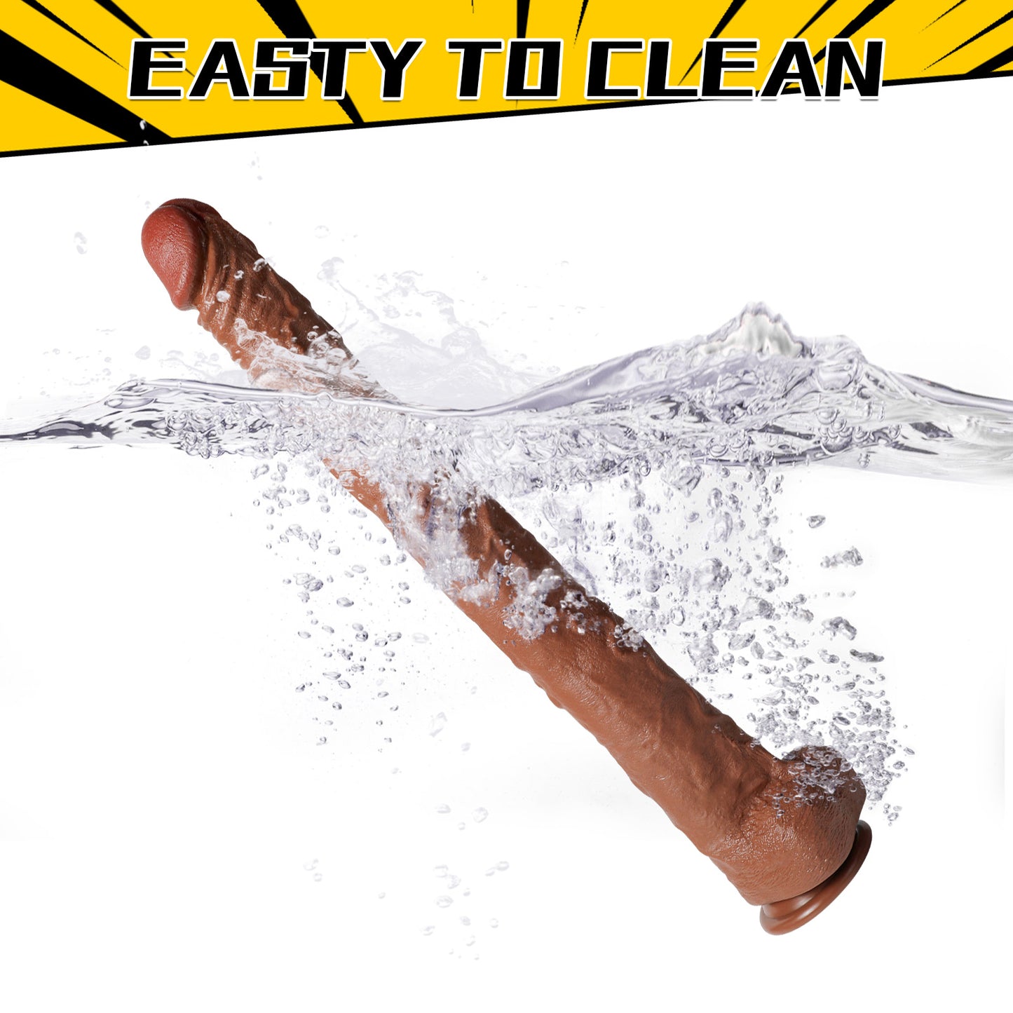 Dildo de Fantasía Insertable con Succionador para Orgasmo Femenino y Anal – Silicona Carnosa Realista para Penetración Profunda.