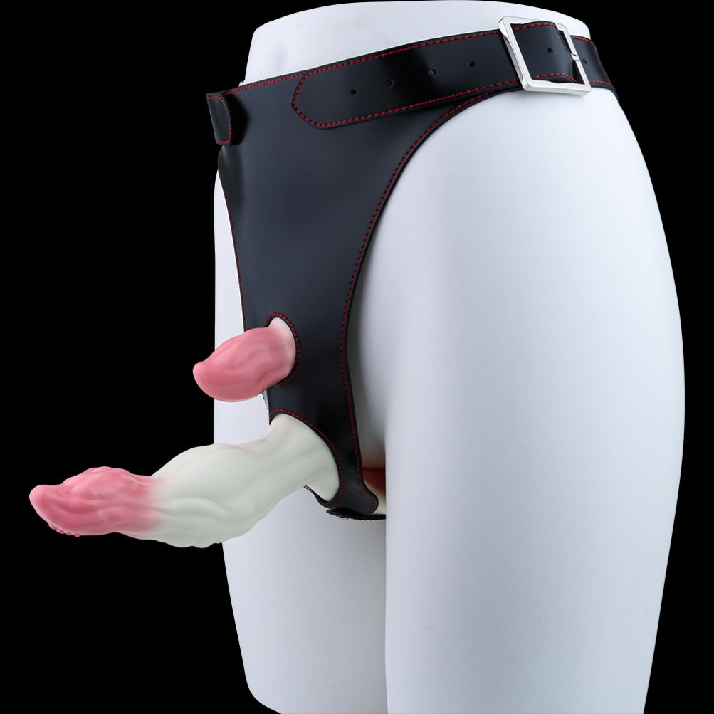 Lesbianas con Arnés Silicona Fantasía Tentacle Dildo: Estímulo Vaginal y Vibración Multifuncional para el Placer Total