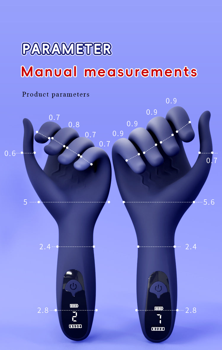 "Fantasy Hand" Male Masturbator - Manual Masturbation Simulator with Vibration and LCD Screen