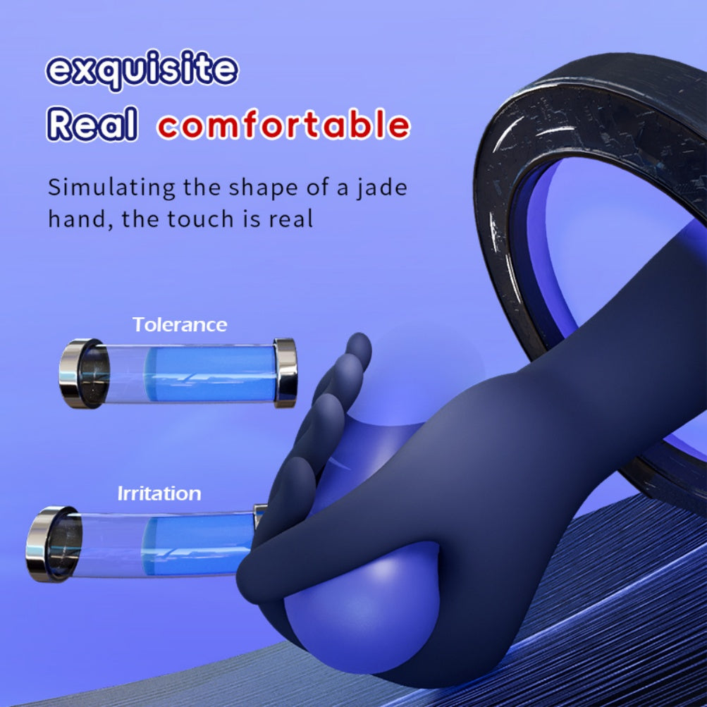 "Fantasy Hand" Male Masturbator - Manual Masturbation Simulator with Vibration and LCD Screen