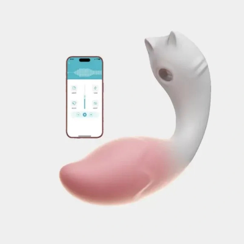Vibrador Fox "Fairy-Fox" con App y Calefacción – Estimulador de Clítoris y Punto G de Silicona
