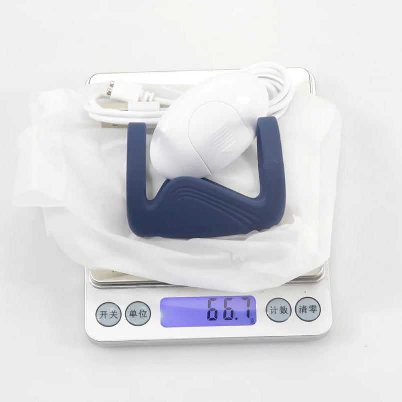 Anel Peniano Vibratório com Controle por Aplicativo – Anel de Dupla Retardo para Ereções Mais Fortes e Duradouras