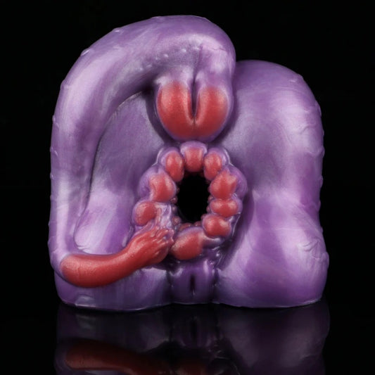 Fantasy Sex Dolls with Purple Silicone Buttocks - Dual Channel Design for Male Sex Toys