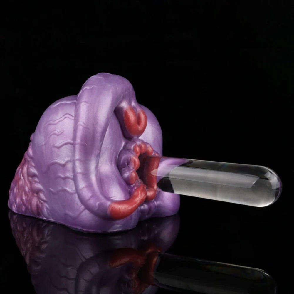 Fantasy Sex Dolls with Purple Silicone Buttocks - Dual Channel Design for Male Sex Toys