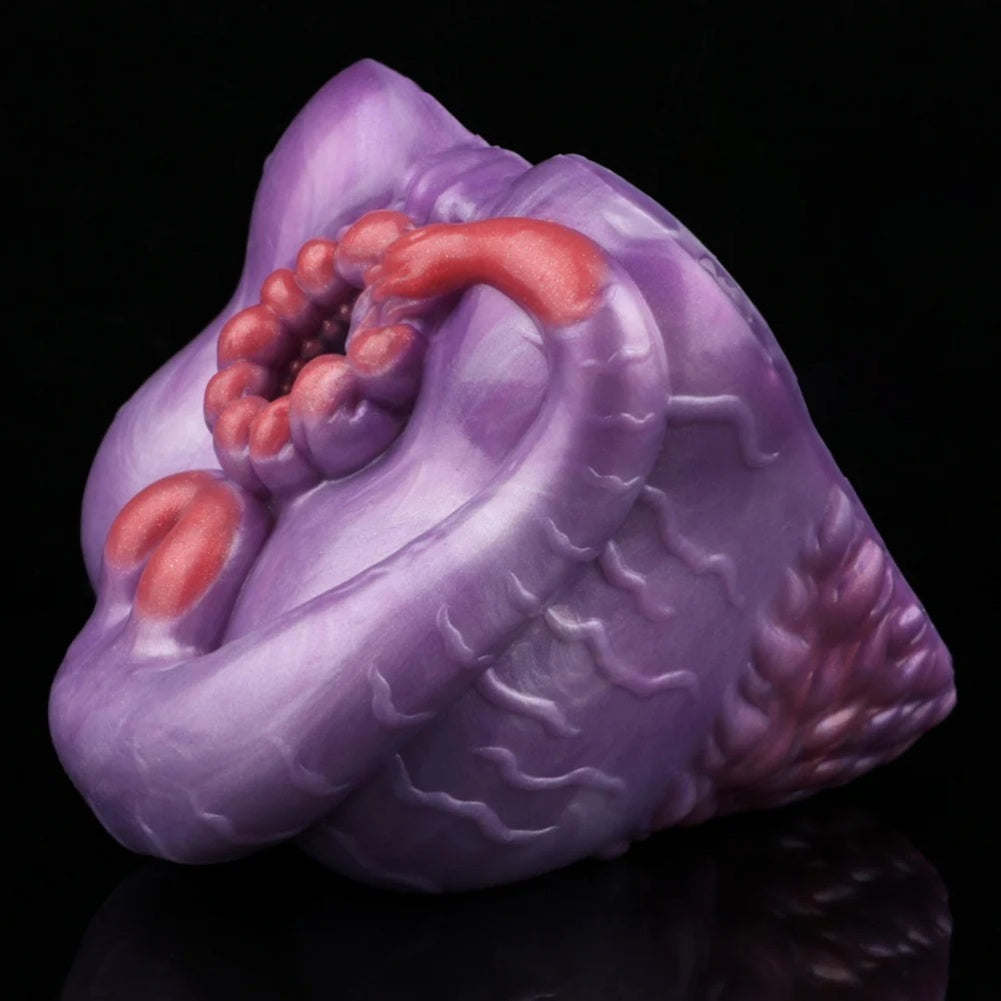 Fantasy Sex Dolls with Purple Silicone Buttocks - Dual Channel Design for Male Sex Toys