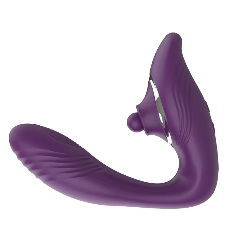 Vibrador de silicone para ponto G e estimulador clitoriano – brinquedo 2 em 1 para orgasmo feminino