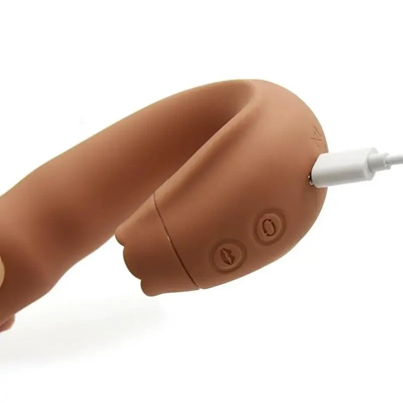 Vibrador Punto G 3 en 1 con Succionador de Clítoris "Beso Oral" – Estimulador Giratorio para el Orgasmo Femenino
