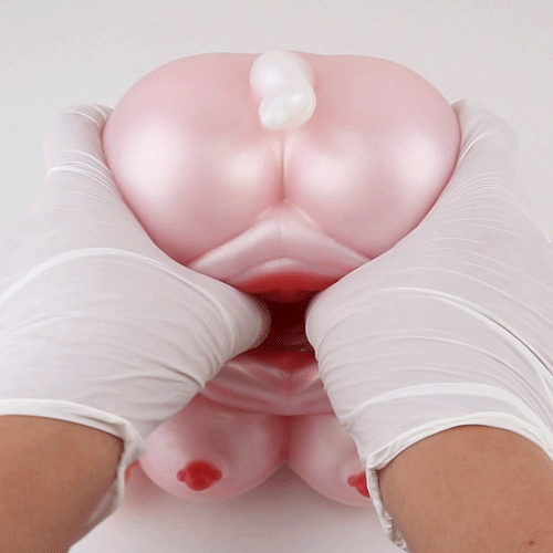 Torso de Boneca Sexual Fantasia "Porquinha Rosa" - Massageador Peniano de Silicone Médico - Brinquedo Sexual para Homens