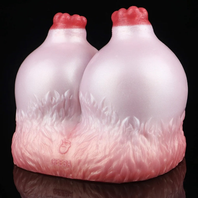 Fantasy Sex Doll "Dairy Cow" - Silicone Masturbator with Double Channel Nipple Plugs