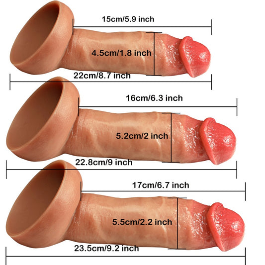 Dildo Curvo Realista de Silicona con Ventosa - Estimulación Precisa del Punto G para un Orgasmo Femenino