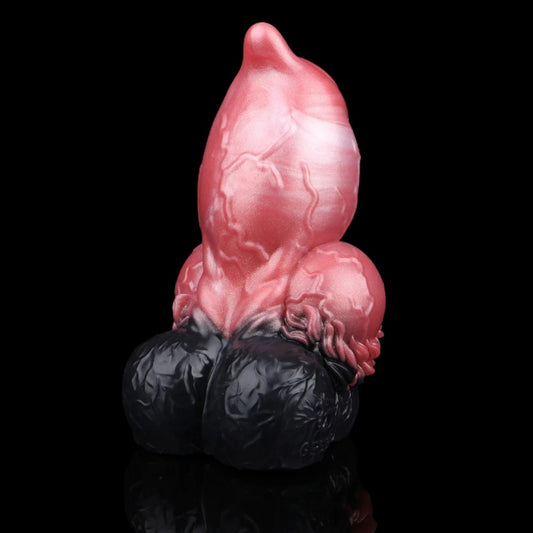 Muñeca Sexual de Torso Canino con Knot Dildo-Masturbador y Funda para Pene 2 en 1