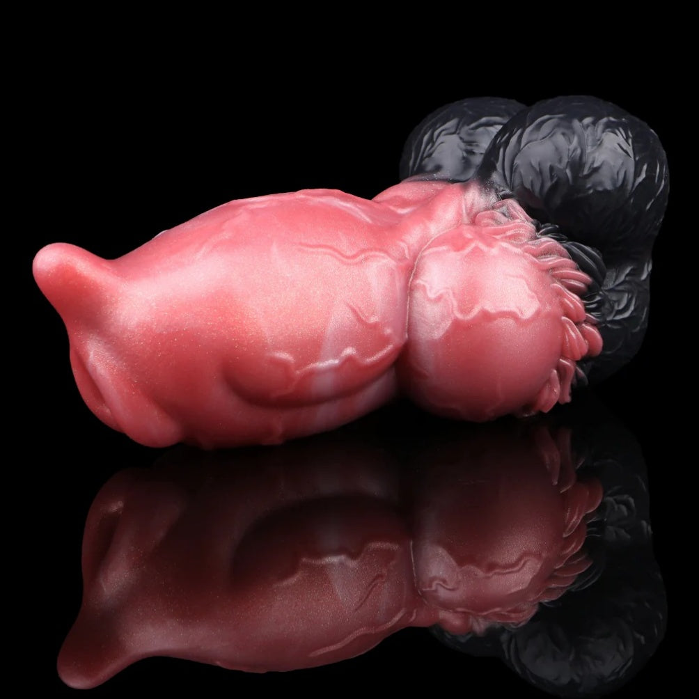 Muñeca Sexual de Torso Canino con Knot Dildo-Masturbador y Funda para Pene 2 en 1