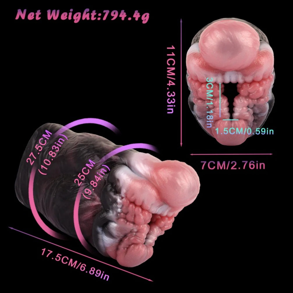 Panda Torso Fantasy Silicone Sex Dolls - Male Masturbator with Fleshy Pad Texture