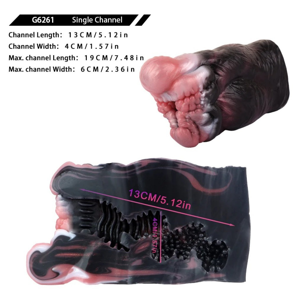 Panda Torso Fantasy Silicone Sex Dolls - Male Masturbator with Fleshy Pad Texture