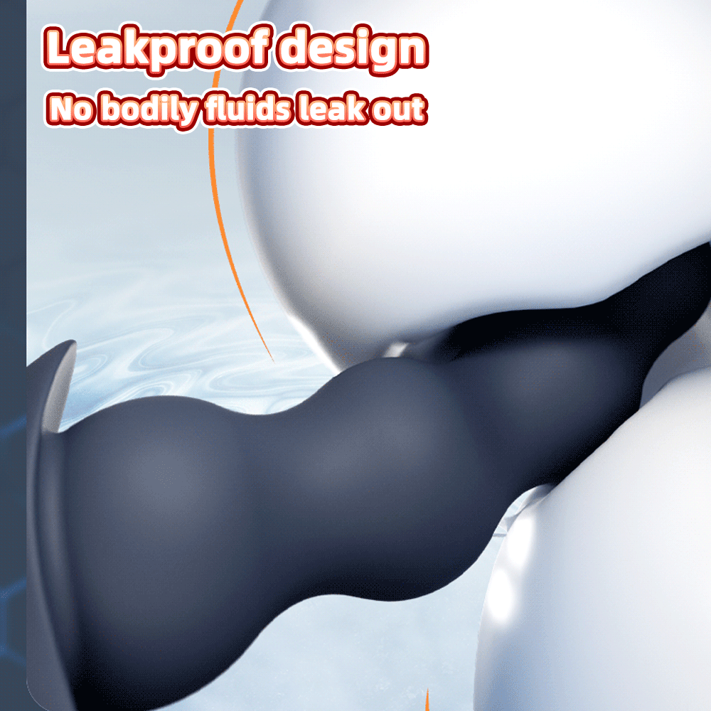 Vibrador de Bolas Anales y Estimulador de Próstata – Juguetes Sexuales para Hombres de Silicona Líquida para el Punto G