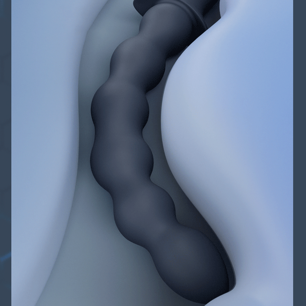 Vibrador de Bolas Anales y Estimulador de Próstata – Juguetes Sexuales para Hombres de Silicona Líquida para el Punto G