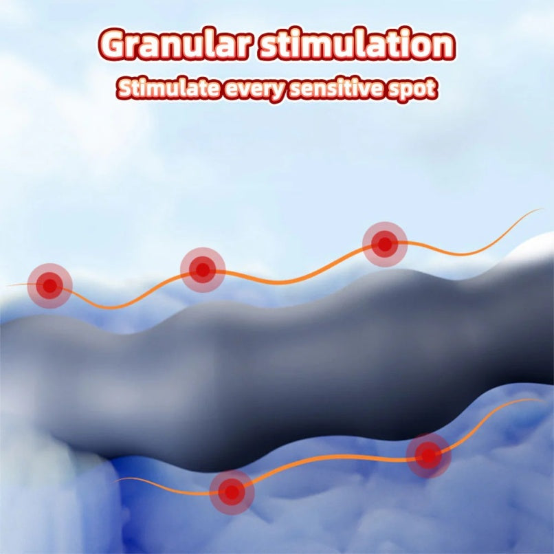 Vibrador de Bolas Anales y Estimulador de Próstata – Juguetes Sexuales para Hombres de Silicona Líquida para el Punto G