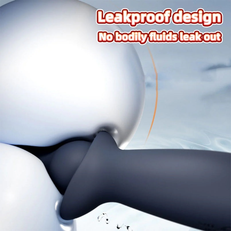 Vibrador de Bolas Anales y Estimulador de Próstata – Juguetes Sexuales para Hombres de Silicona Líquida para el Punto G