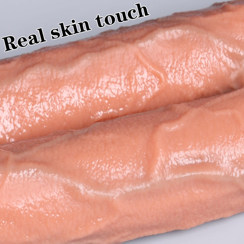 Consolador de Silicona Extra Largo y Realista – Dildo de Textura Carnosa para Penetración Profunda