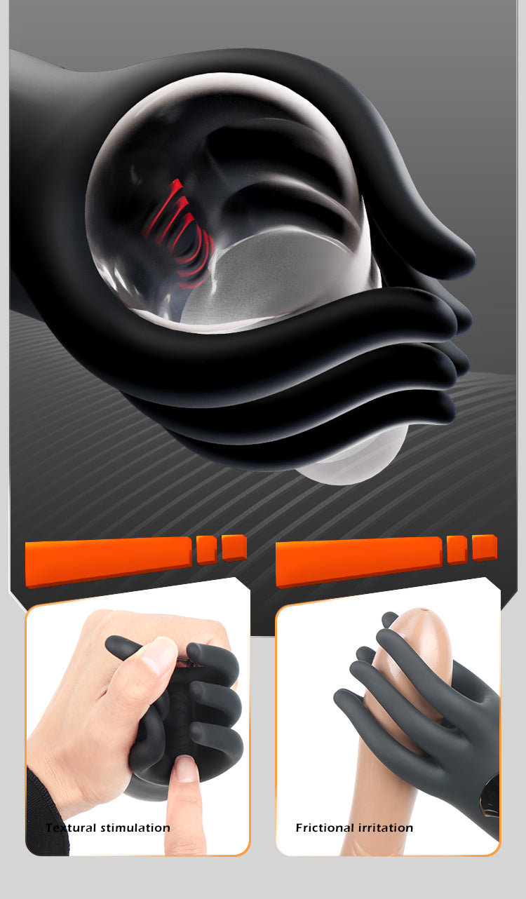 Octopus Tentacle Type Male Masturbator - Silicone Sex Toy for Penis and Testicle Stimulation