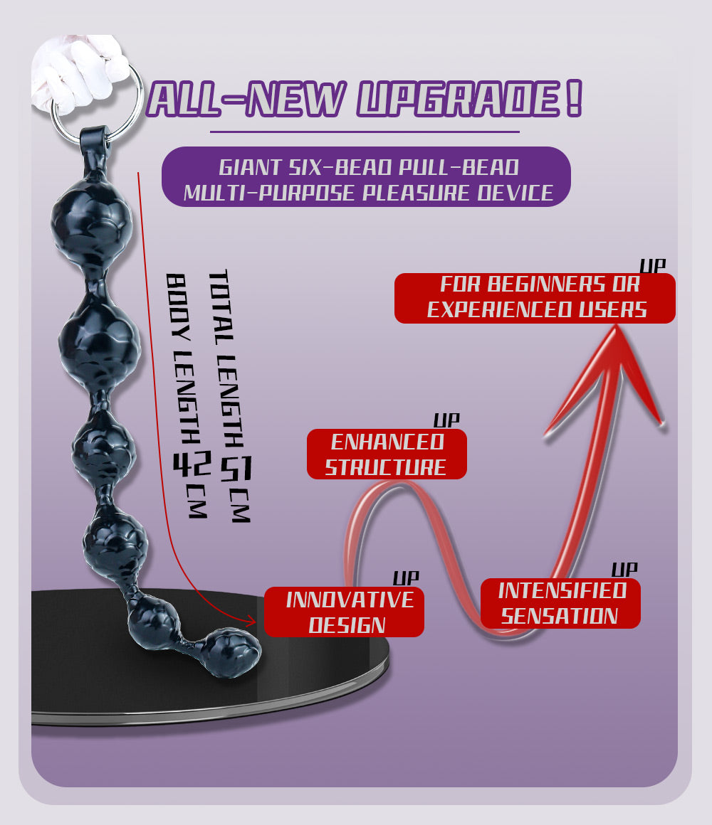 Bolas Anais de Silicone Fantasia com Design de Expansão Gradual – Brinquedos Sexuais Unissex para Casais