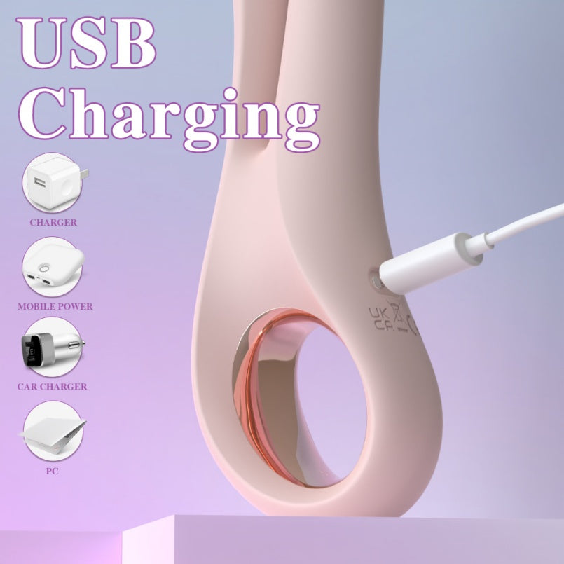 Vibrador Magic Wand com Estimulador de Ponto G e Clitóris – Design 2 em 1 para Prazer Feminino Completo