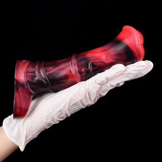 Funda para pene con forma de caballo – Extensión de pene vibradora de 5.5 pulgadas