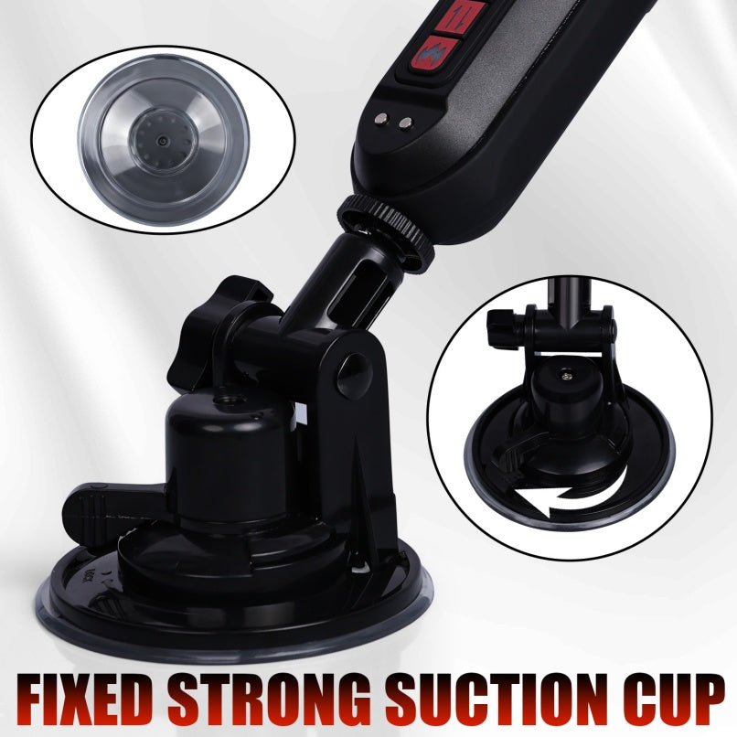 Máquina Sexual con Consolador Realista y Empuje Automático – Vibrador Vaginal con Calefacción y Ventosa Ajustable