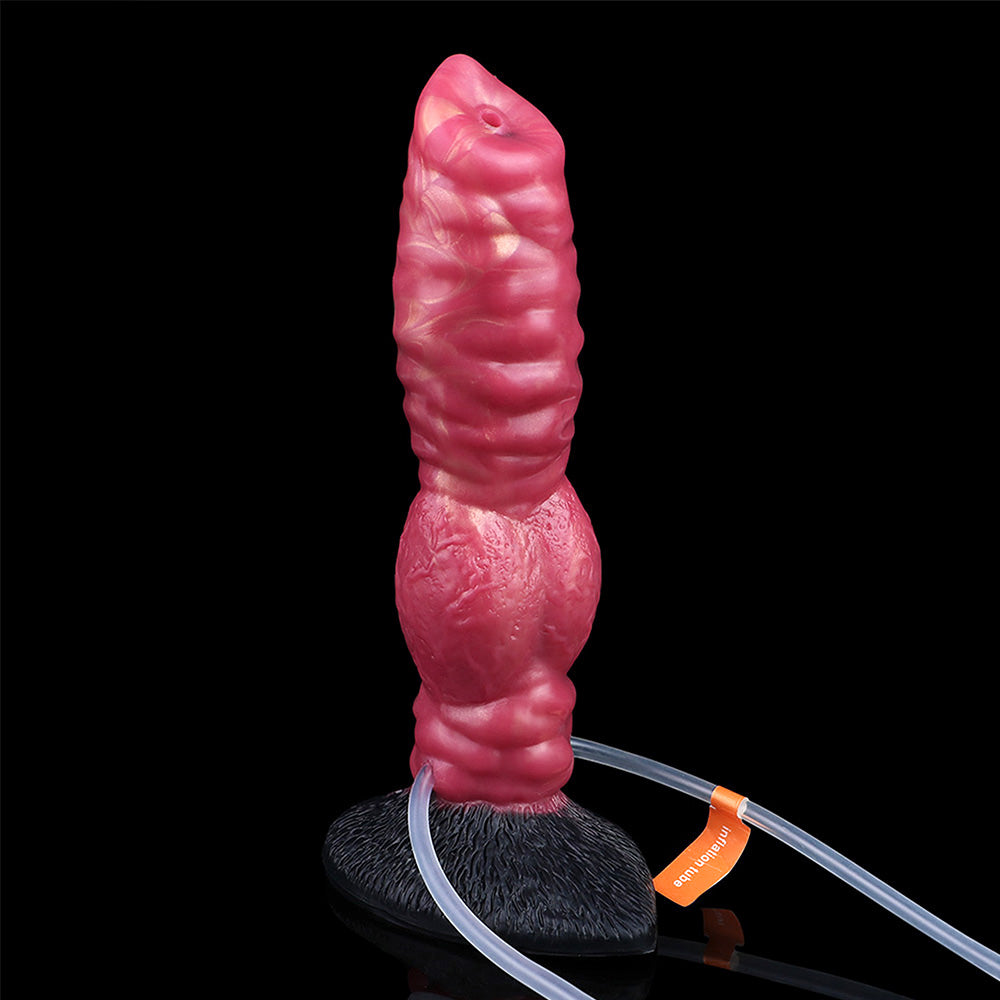 Dildo de Fantasía Inflable – Simulador de Nudo Canino con Eyaculación