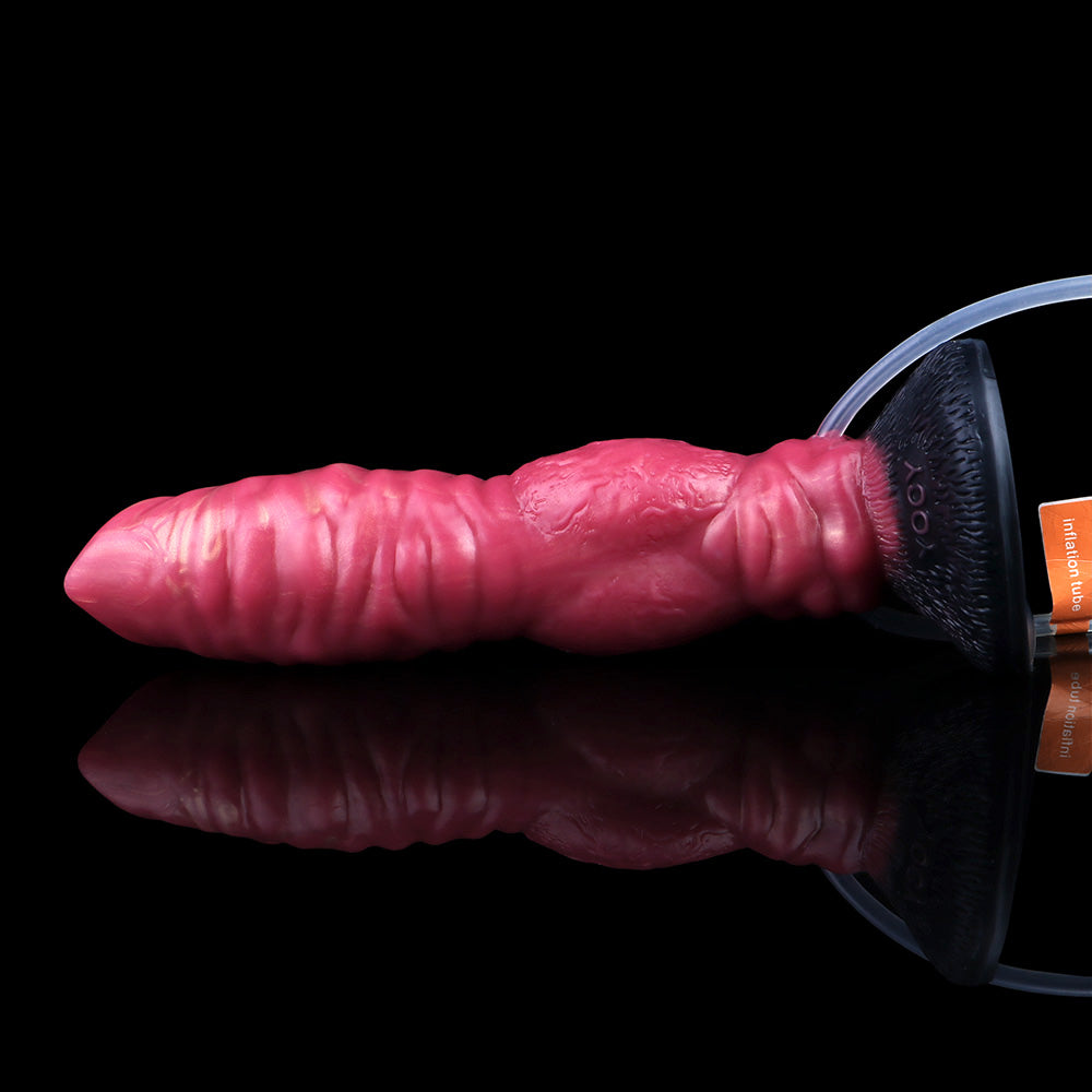 Dildo de Fantasía Inflable – Simulador de Nudo Canino con Eyaculación
