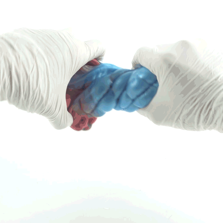 Bonecas Monstro Fantasia para Massagem Peniana - Vagina de Bolso de Silicone Azul para Masturbação Masculina