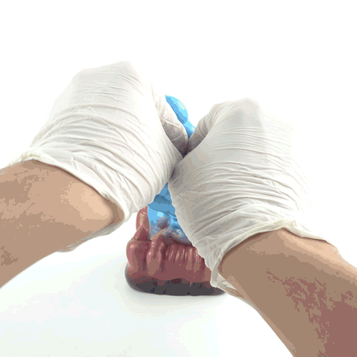 Bonecas Monstro Fantasia para Massagem Peniana - Vagina de Bolso de Silicone Azul para Masturbação Masculina